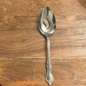 Vintage Oneida Community Chateau Stainless Slotted Serving Spoon